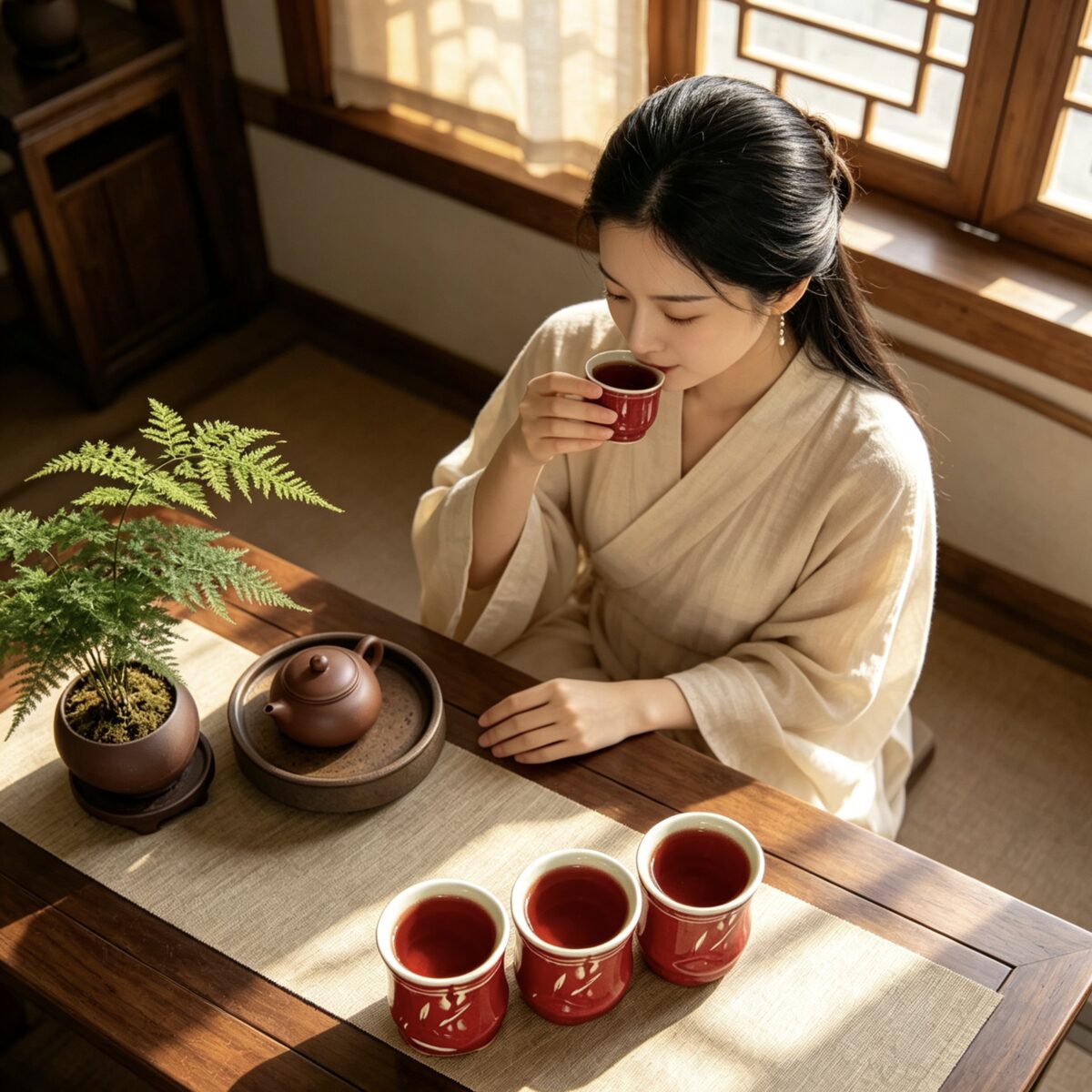 原矿钧红釉面细节