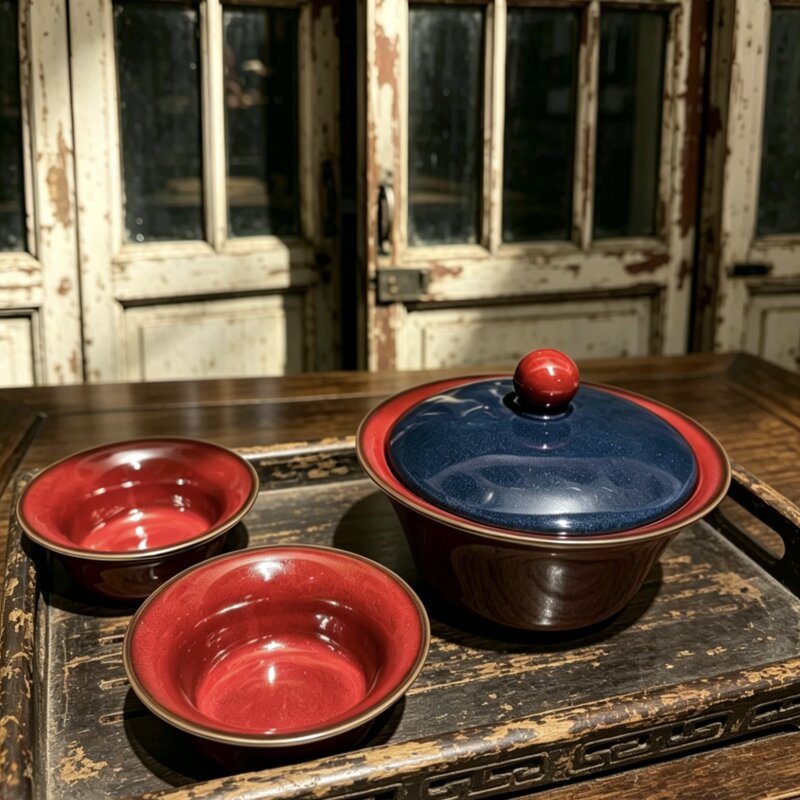 一品天下 · 故宫红钧瓷茶具 —— 庄垂仁手作